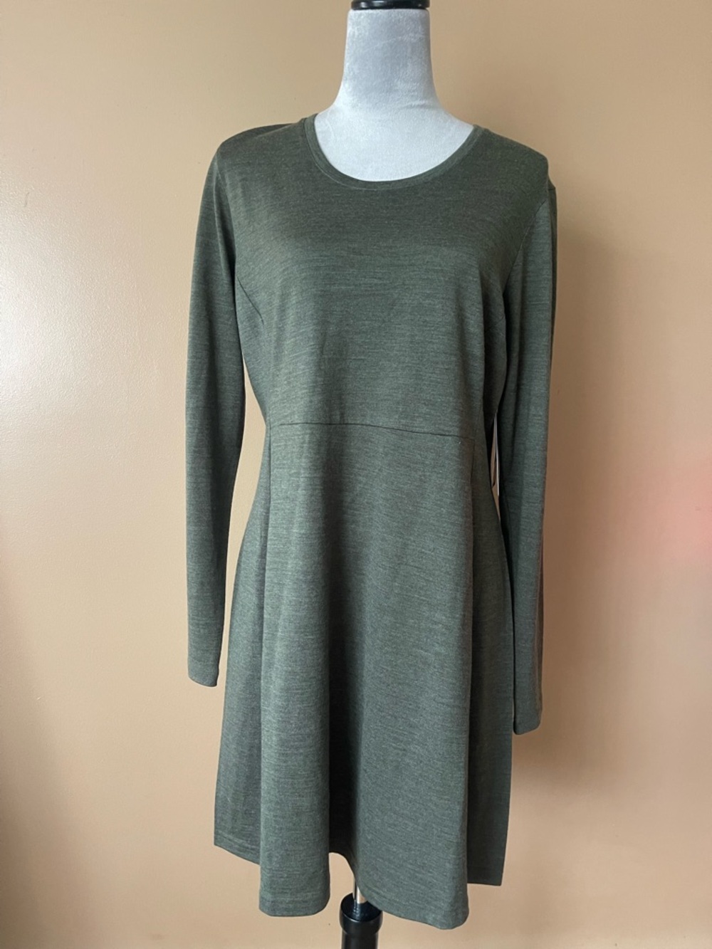 Kuhl Olive Long Sleeve Dress size large new with tags